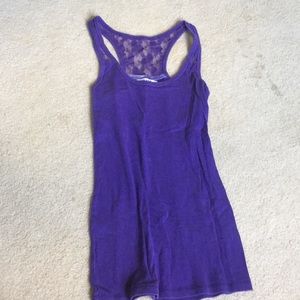Purple racerback tank